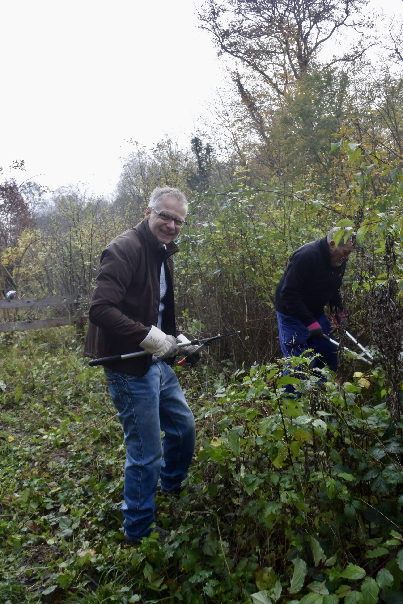 Pfleigeeinsatz - Weiheranlage Hard, 16. Nov. 2019 (© NVVB)