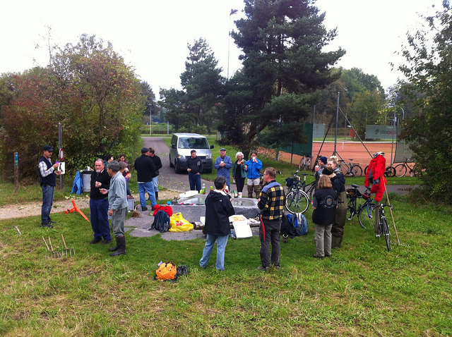 20. Baselbieter Naturschutztag - Pflegeeinsatz im Biotop Am Stausee (© NVVB)