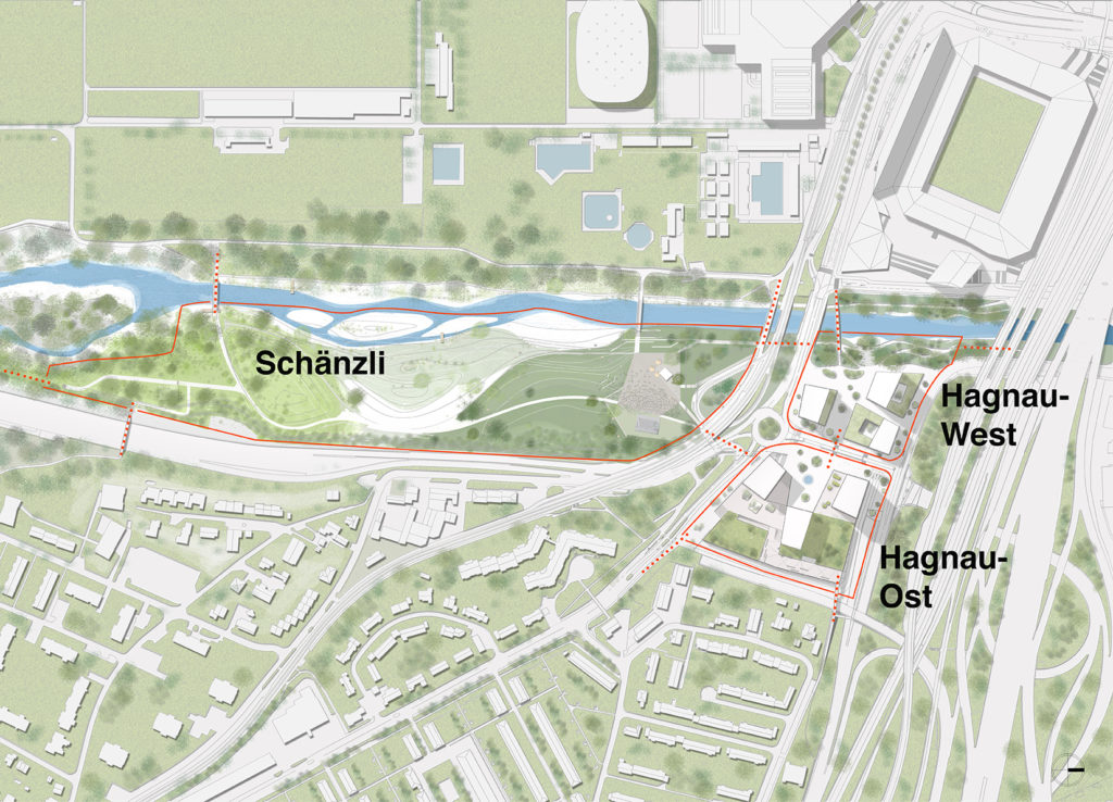 Situationsplan Hagnau Schänzli © Gemeinde Muttenz, 2021