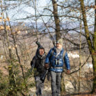 Örni und Codrin - Exkursion von Möhlin nach Rheinfelden, 20. Januar 2024 © Magdalena Nogaj